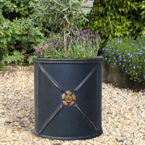 Errington Reay Tudor Rose Lightweight Round Planter